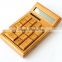 Portable bamboo solar calculator & notebook solar calculator bamboo and wooden material