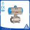 Pneumatic 3pc SS304 weld ball valve