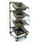 Store double side fruit and vegetable display rack/supermarket fruit green stand rack