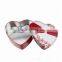 decorative food grade heart shape tin can tin box for chocolate packaging