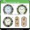12 Inch Outdoor Polyresin Garden Thermometer Clock