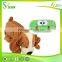 Winter warm convenient to carry animal plush dog pencil bag