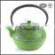 Chinese high quality black enamel 600ml cast iron tea pot