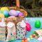 Custom Eco-Friendly Burlap Gift Bags,Easter Celebrate Different Colors Gift Bags