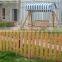 Outdoor wooden garden fence