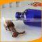 200ml Cobalt Blue Boston Round Pleastic Bottle with Brown Lotion Pump