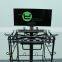 4-side solid metal rotating business card display rack