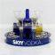 Big professional factory custom made acrylic wine glass holder tray