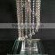 wedding flower stand with crystal beads