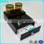 Acrylic 5 star hotel amenity tray, hotel black acrylic amenities tray, bathroom amenities tray