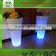 Colorful LED plastic casino flowerpot,Plastic led flower vase, shinning led planter