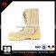 Factory price khaki suede cow leather army tactical military desert boots with zipper