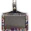 Popular ID Holder, High Quality Promotion Gift PU Leather Badge Holder with Crystal Gem Decoration