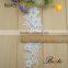 Fashion embroidery flower cotton white lace shoe applique for high heel