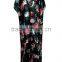 Muslim Girls Ladies European Swimwear Floral Maxi Kimono Beach Long Cover Up Dress For Sexy Mature Women