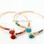 custom own words multiwrap genuine leather bracelets diy animal charms red leather bracelets for couple gifts 2017