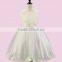 2016 New Arrival Lace Flower Kids Dress Baby Girl Party Dress With Rose Detail Princess Wedding Dress For Children