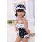 2015 Baby Girls Summer Child Swimwear 2pcs Polka Dots Halter Seaside Swimsuit/Baby Bathing Suit/Swimming Little Girls Swimsuits