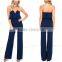 Hot Selling Strapless Navy Jumpsuit Wholesale Sexy Fitness Sex Jumpsuit Manufacturers
