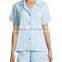 2017 Top design stripes solid wholesale cotton pajamas for summer