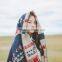 B22513A Autumn and winter women elegant cotton long scarf