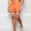 beach short length short,navy and orange clour shorts,Pull&Bear Swim Shorts In Fluorescent Orange