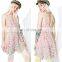 New Fashion Chiffon Women Casual One Piece Dress in Floral Print