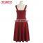 latest sesign off shoulder girls strap dress fashion party wear midi dresses women