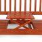 wooden garden bench with flexiable small table