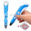 3D pens Myriwell 2nd Generation RP-100B LED Display DIY 3D Printer Pen With 3Color 9M ABS Arts 3d pens For Kids Drawing Tools
