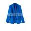 2017 New style ladies long sleeve coat fitted coat latest placket coat for women