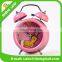 Metal bell ring the alarm clock Watch the clock creative cartoon clock