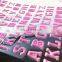 2017 simple fashion 3D glitter letter/ number/ symbol sponge puffy decoration stickers