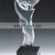 Popular Design Clear Standing Crystal Trophy For Organization Souvenirs
