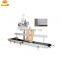 Automatic conveyor belt type woven flour feed kraft paper bag packing and sewing machine