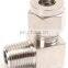 Quick coupler ZG1/8 male thread O.D 6 mm hard tube stainless steel 304 Right angle pipe nipple thread coupling fittings