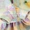 Cute Pet dog Cat Woolen plaid ladies dress puppy apparel fleece bowknot Clothes
