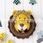 Yarncrafts Lion Playful Handmade Home Decor Crocheted Mounted Animal Head Wall Hanging