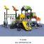 Amusement Preschool children plastic swing and slide set outdoor playground equipment