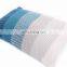 2019 ombre blue acrylic knitted home pillow back decorative cushion cover cushions for sofa