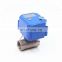 CWX-25S 3-6v 12v dn20 SS304 water Automatic motorized ball valve price list