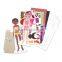 DIY Sticker Paper craft kit Voguish Girl Fashion Magnetic Dress Up Paper Dolls
