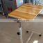 Hospital dining table over bed table bedside table