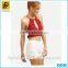 White elastic waist embroidered shorts with high quality and cheap price