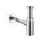 Chrome P-TRAP Brass Basin Sink Waste Trap Drain Kit