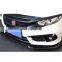 XT Car Front Bumper Lip Body Kit Spoiler For Civic
