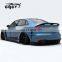 Wide body kit for Audi RS3 tuning engine hood bonnet wide flare fenders facelift carbon fiber spoiler side skirts rear diffuser