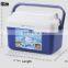 8L  Wholesale custom logo portable handle  cooler box mini size home use insulated beer drink water food golf cart cooler box