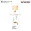 Simple three-legged bedside lamps with glass shade art supplies chrome lamp table light