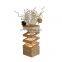 Flower Arrangement Table Lamp Flower Vase Diy Desk Lamp Wooden for Bedroom Bedside Living Room